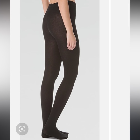 Plush fleece lined black tights! - Picture 2 of 3